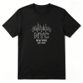 thumbnail image 1 of NYC New York City Urban State Retro Graphic Tee for Men and Women, Road Trip Family Gift Cotton Short Sleeves T-Shirt, 1 of 5