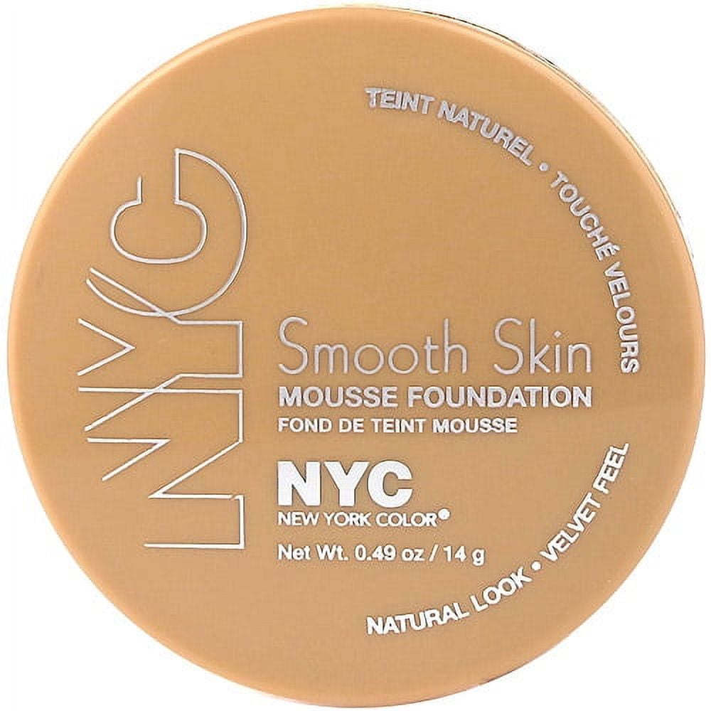 New York Color, Smooth Skin Mousse Foundation, 0.49 oz, Sun Beige