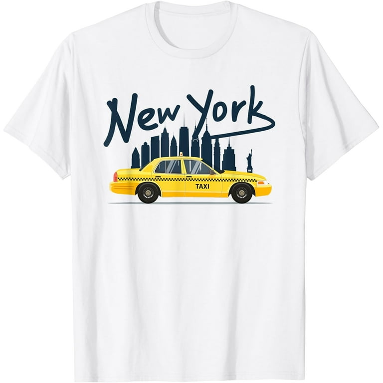 Nyc New York Yellow Cab Taxi Gift Souvenir Tee Men Women