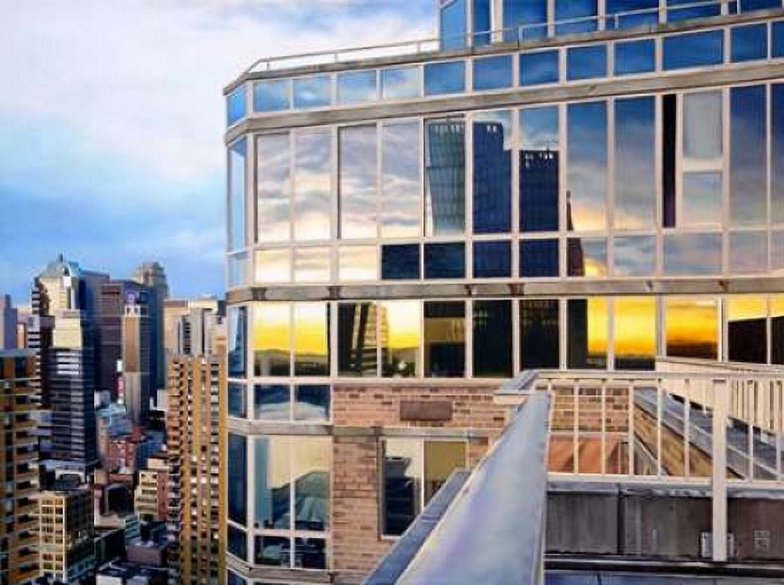 NYC Penthouse Reflections Canvas Art - Michael Schuh (18 x 24)
