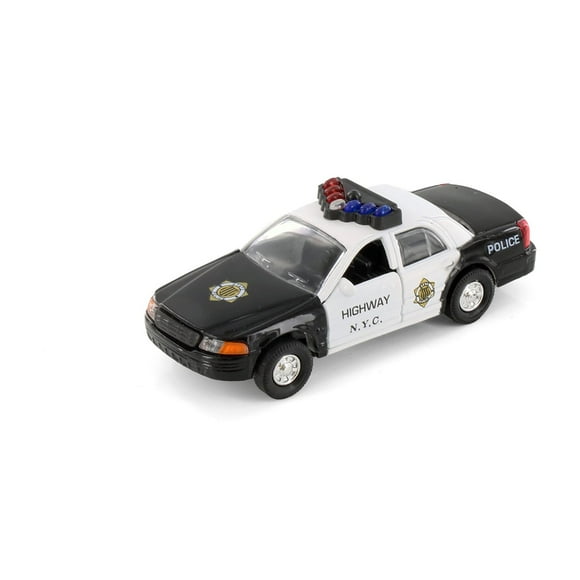 NYC Police Car, Black - Showcasts 9985DNY/3 - 5" Scale Diecast Model Car