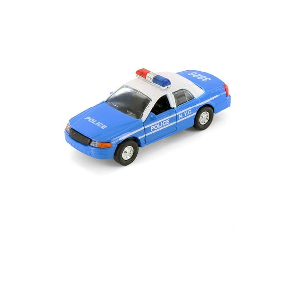 NYC Police Car, Blue - Showcasts 9985DNY/3 - 5" Scale Diecast Model Car