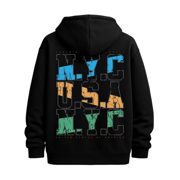 NYC Pride Hoodie funny hoodies new year for men regular fit black Sweatshirt Streetwear For Winter Fall, As Gifts aesthetic color funny Retro Unisex Shirt Printed tshirts