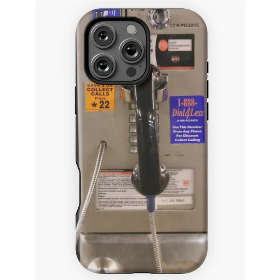 NYC Public Payphone Vintage Design Case for 11/12/13/14/15/17 Pro Max