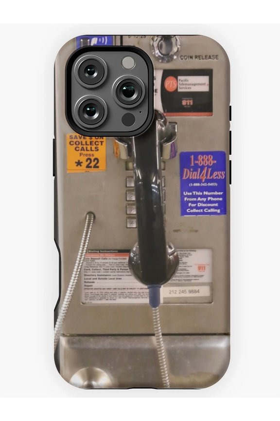 NYC Public Payphone Vintage Design H631 Premium Durable Case for iPhone 17 16 15 14 13 12 11 Pro Max – Unisex Style