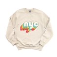 thumbnail image 1 of NYC Retro Faded Style Typography Design New York City Sweatshirt, for men & women, up to size 5XL, 1 of 3
