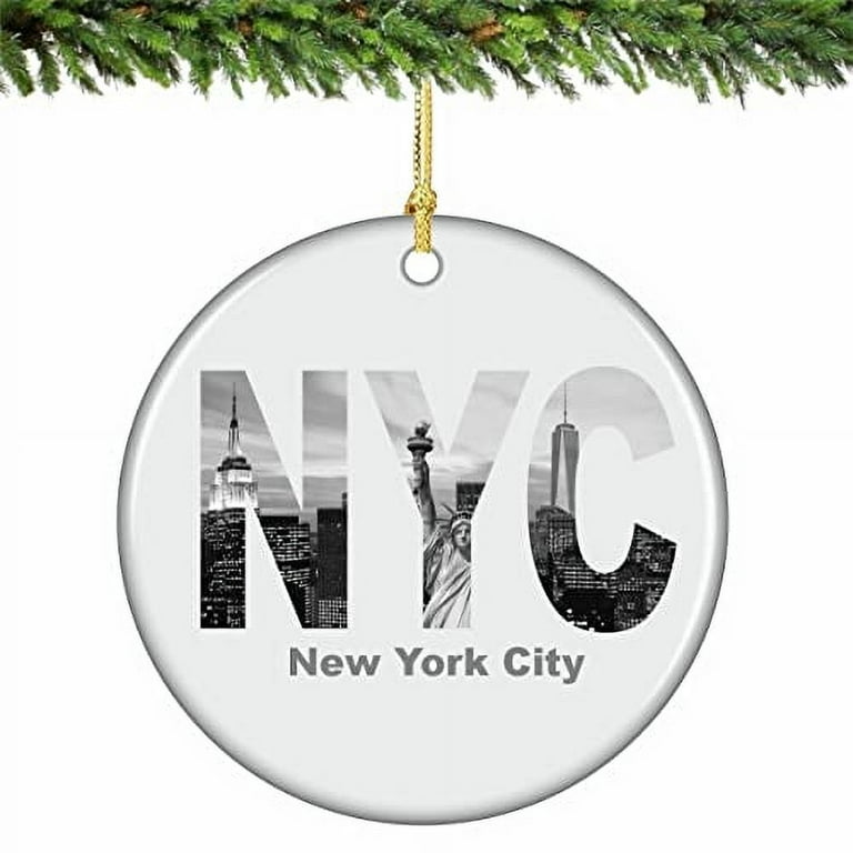 NYC Cityscape Christmas Ornament