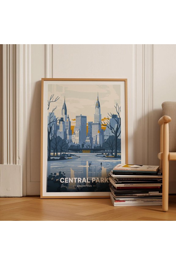 NYC Skyline Central Park Wall Decor