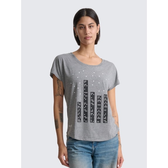NYC Skyline Graphic Dolman