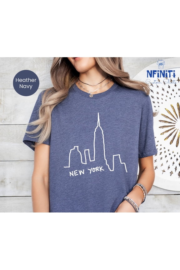 NYC Skyline T-Shirt: New York City Family Vacation Tee All Size S-5Xl