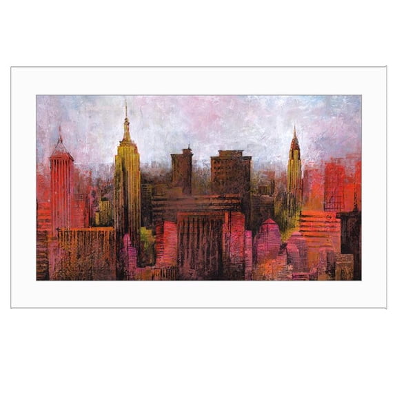 NYC Skyline by Cloverfield and Co Printed Wall Art Wood Multi-Color