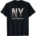 thumbnail image 1 of NYC Skylines New York City That Never Sleeps Gift T-ShirtMen and women, Black T-shirt, size: Extra large, 1 of 4