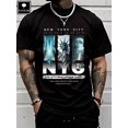 thumbnail image 1 of 【NYC Spirit】Men’s “New York City – The City That Never Sleeps” Graphic T-Shirt – Urban Landmark Tee with Statue of Liberty & Skyline Print, Streetwear for Travelers & Locals, 1 of 7