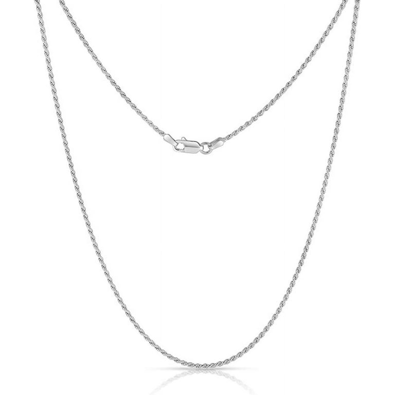 NYC Sterling Silver Necklace Chains, 925 Silver Chain Men and