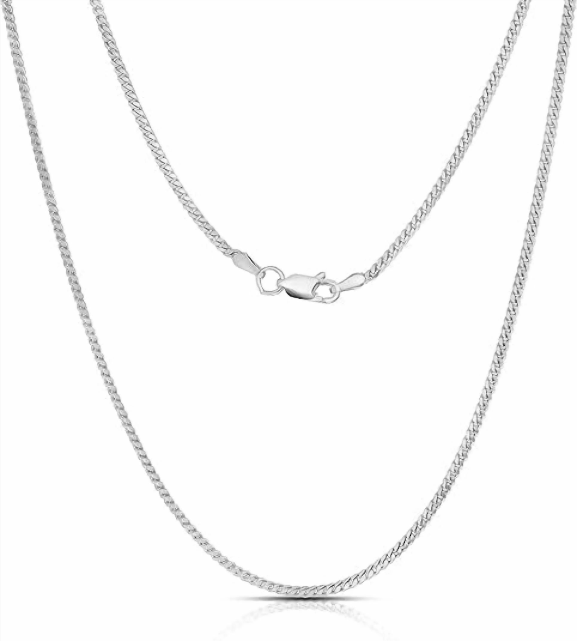 HSWYFCJY Collana in argento a maglia barbazzale 9 mm da uomo Miami Cuban Chain in acciaio inox catena grossa, 45,5 cm, 20inch(51cm), Acciaio inossidabile