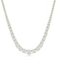thumbnail image 1 of NYC Sterling Tennis Necklaces for Women – Luxurious Cubic Zirconia Necklace – Graduated Tennis Necklace with Round CZ Stones – Elegant and Refined Tennis Chain for Women – 17-inch, 1 of 3
