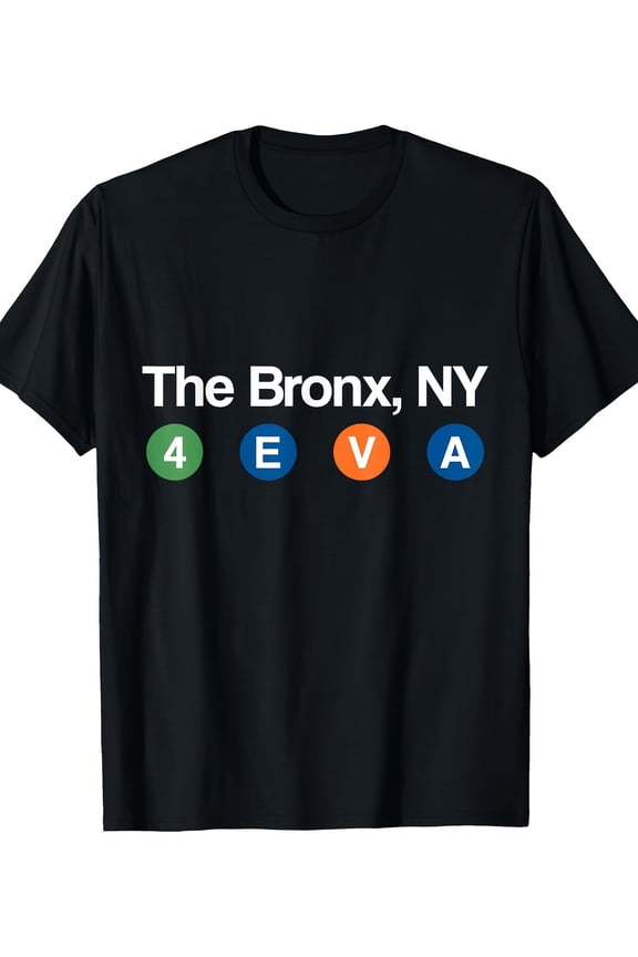 NYC Subway T Shirt - Bronx Men Women Tee220g 100% Cotton T-Shirt