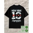thumbnail image 1 of Greenink NYC Superior Tee for men 180G Cotton black Casual Unisex Shirt Graphic tshirts Trendy Unisex Shirt Cotton tshirts Funny Unisex Shirt Graphic Tee tshirts, 1 of 7