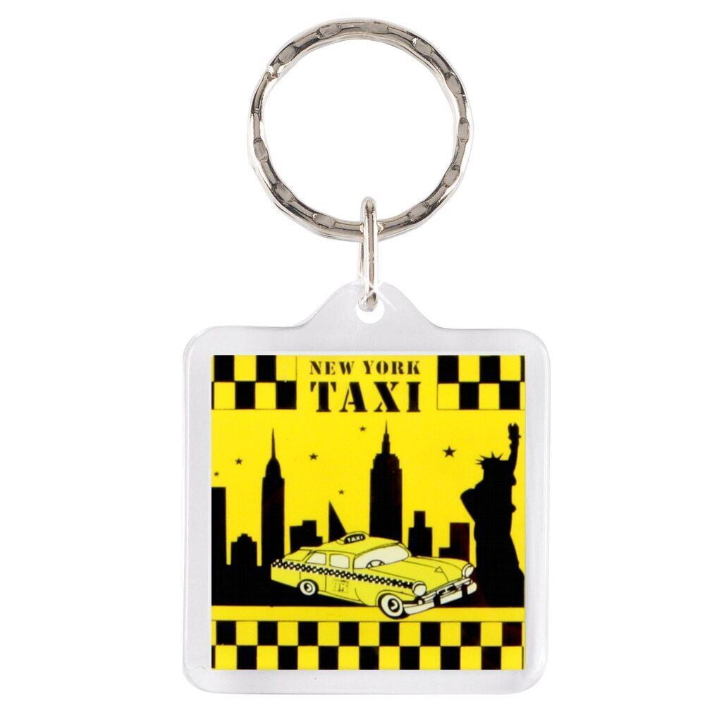 NYC Taxi Key Chain New York City Lucite Keychain - Walmart Business ...
