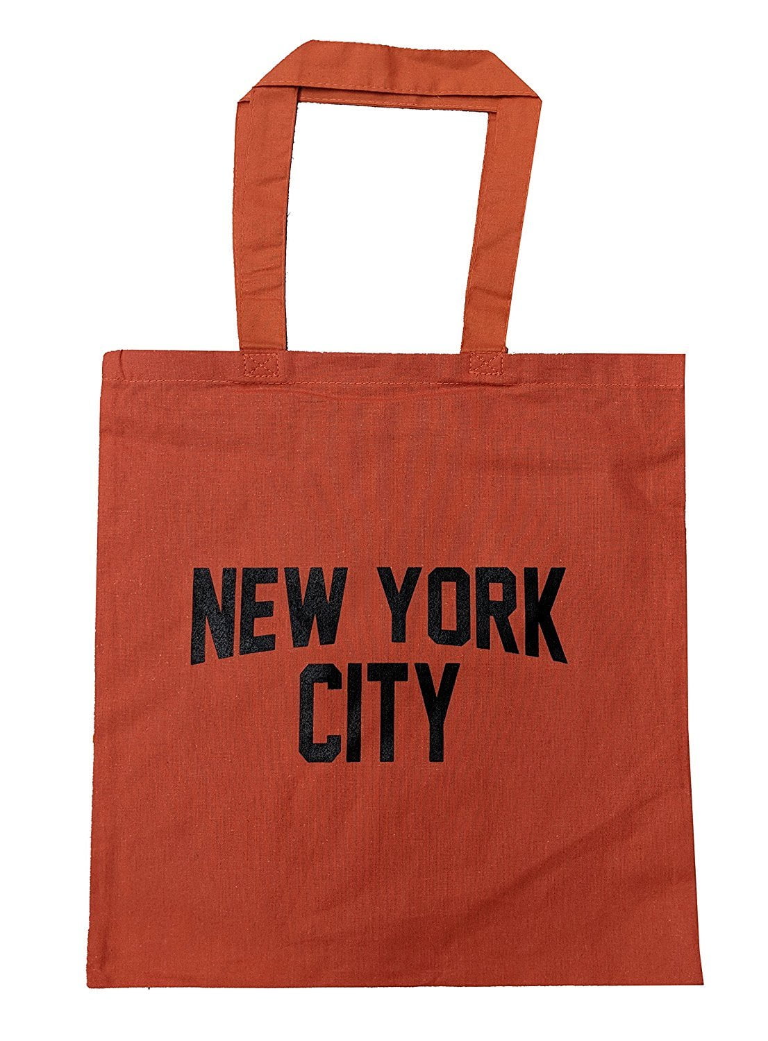 NYC Tote Bag New York City 100 Cotton Canvas Screenprinted Orange