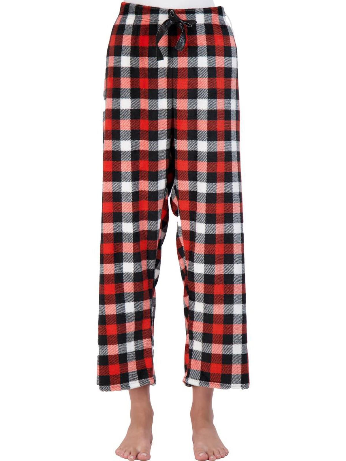 NYC Underground Women's Printed Plush Straight Leg Lounge Pants 