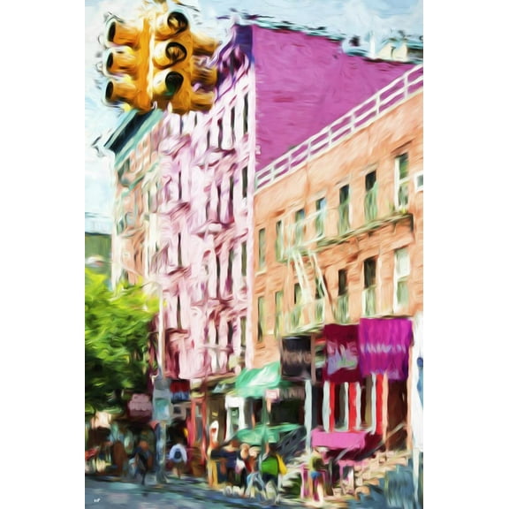 NYC Urban Scene III  In the Style of Oil Painting, Scenic Unframed Giclee Print Wall Art by Philippe Hugonnard Sold by ArtCom