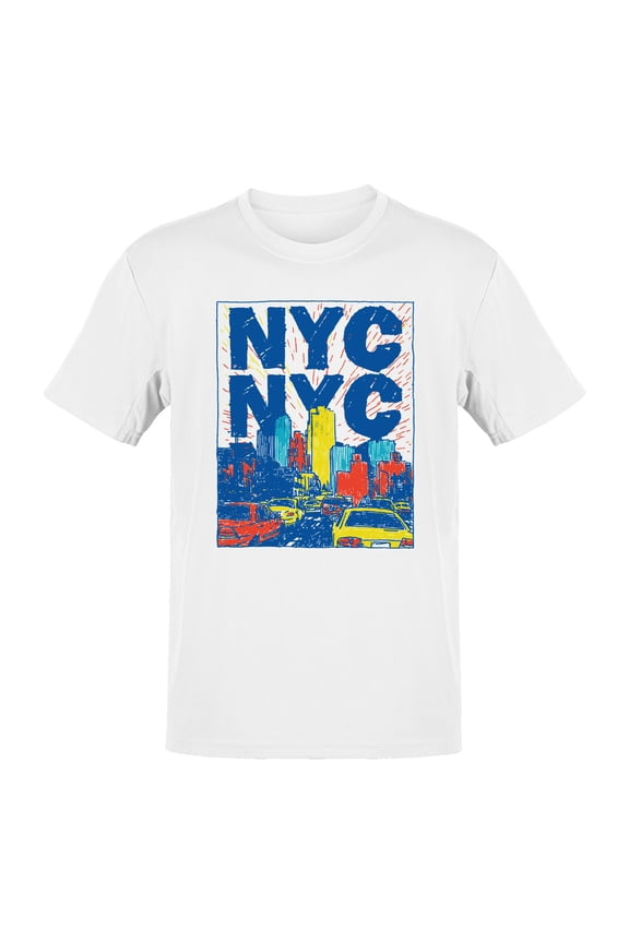 NYC Vibrant Cityscape Art Men's T-shirt