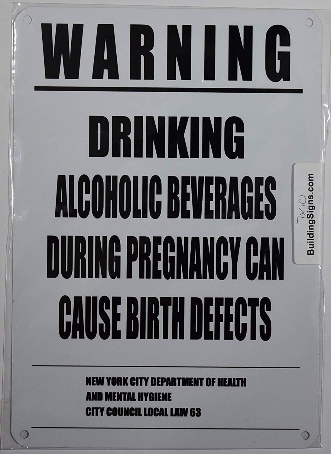NYC Warning Drinking Alcoholic Beverages During Pregnancy CAN Cause