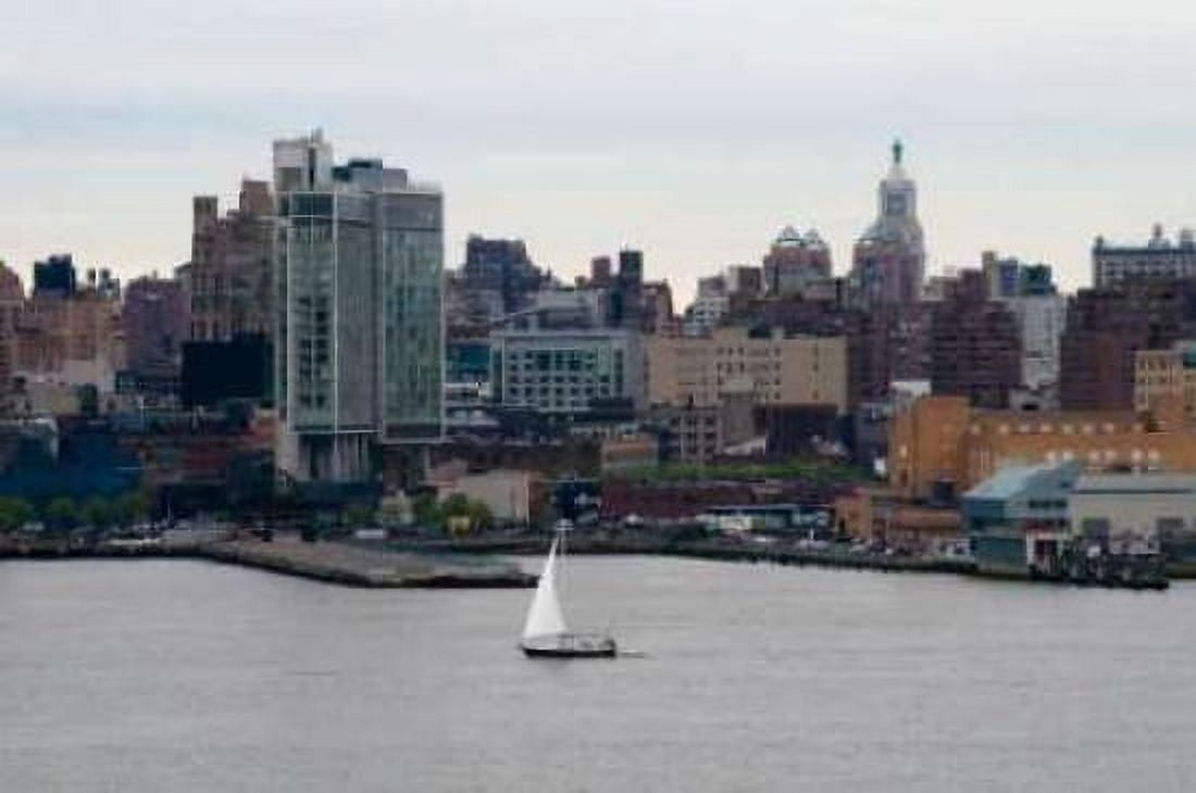 NYC and Hudson River II Canvas Art - Erin Berzel (12 x 18)
