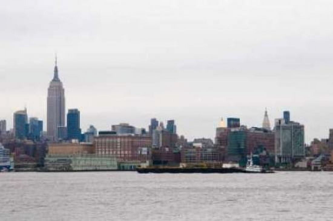 NYC and Hudson River III Canvas Art - Erin Berzel (24 x 36)