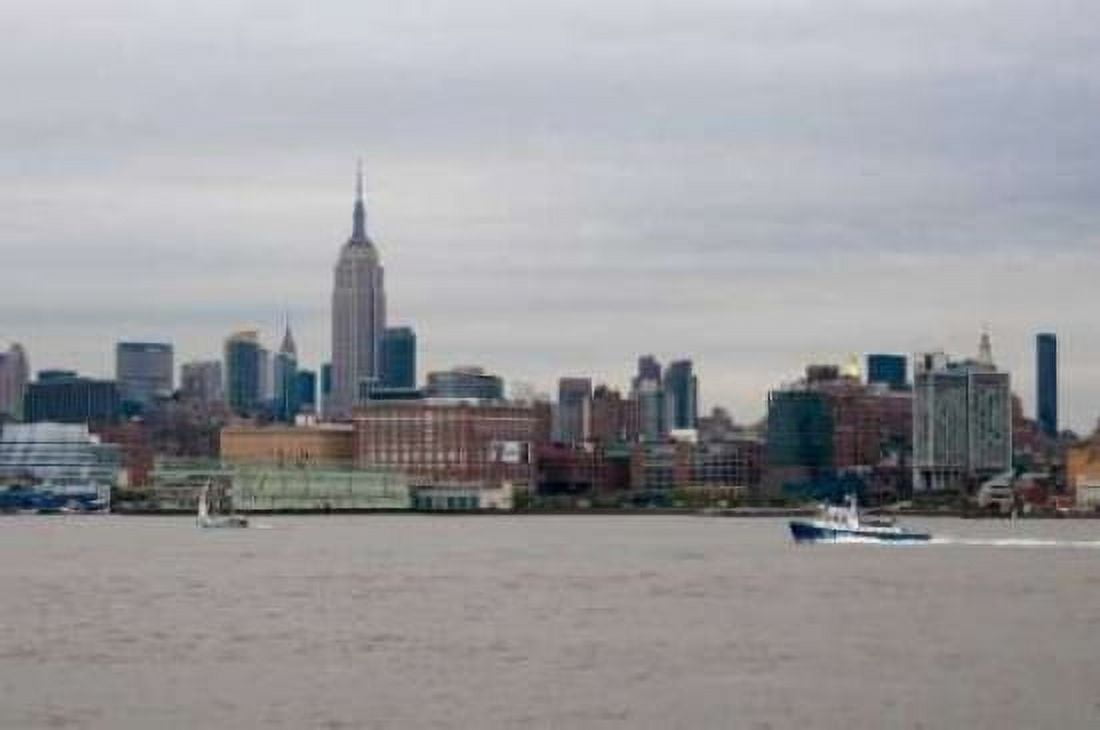 NYC and Hudson River IV Canvas Art - Erin Berzel (24 x 36)