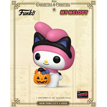 NYCC 2025 Funko Pop My Melody with Pumpkin Official NYCC Sticker