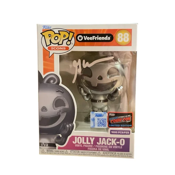 Signed by Gary Vee NYCC 2025 Funko Pop VeeFriends Jack-O Silver LE 1,000 PCS Official NYCC Sticker
