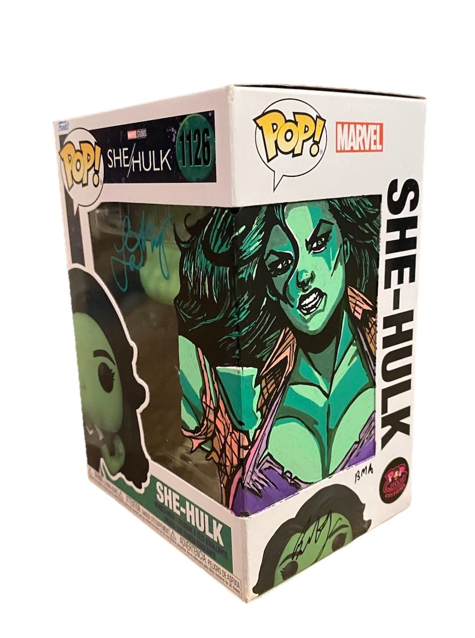 Custom Funko Pop! Marvel She-Hulk #1126 Signed Autographed