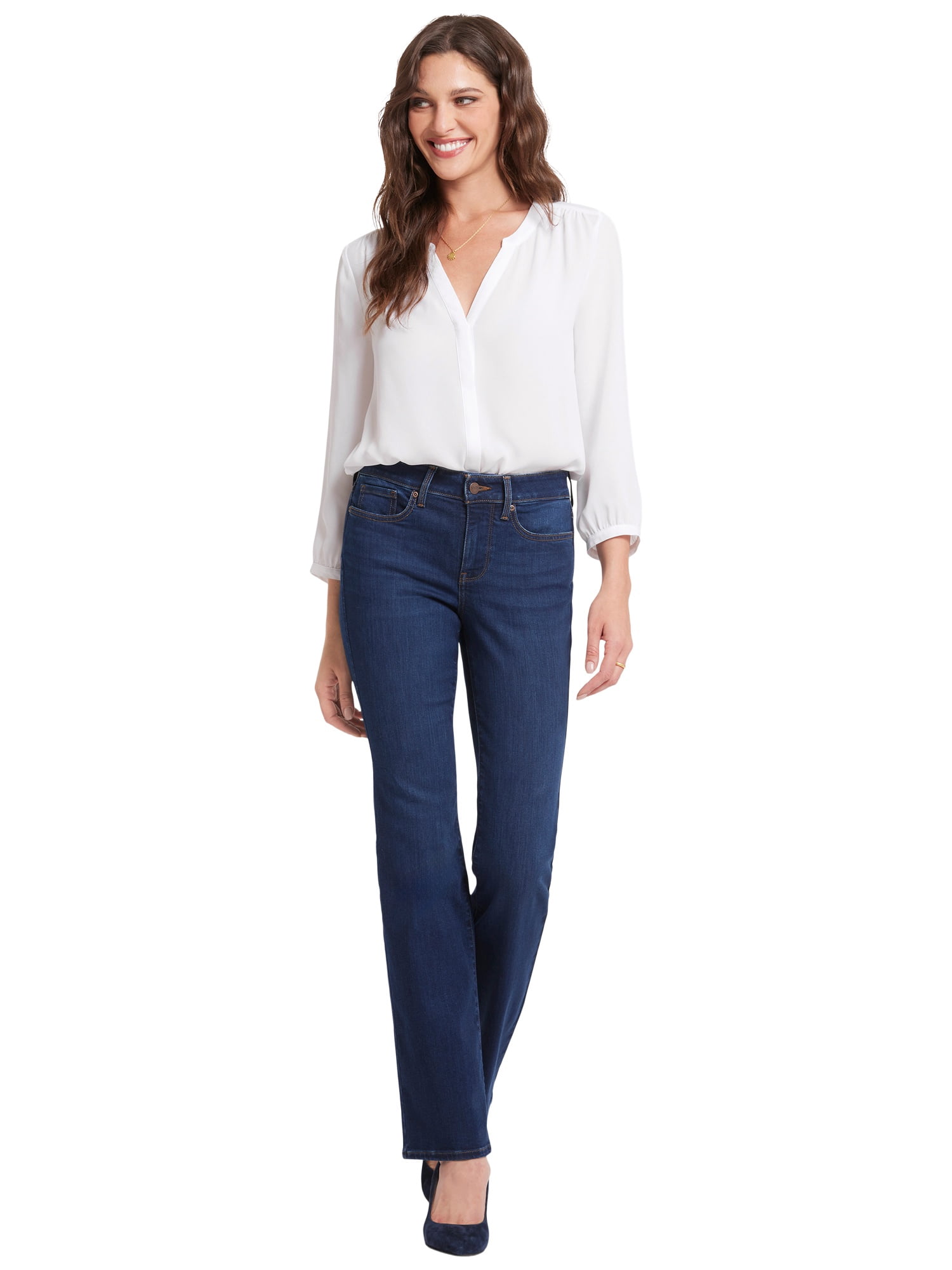 NYDJ Women’s, Women’s Petite, and Women’s Plus Barbara Bootcut Jean, Sizes 2-24, featuring Lift Tuck® Technology