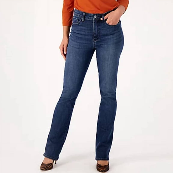 NYDJ Le Silhouette High Rise Slim Bootcut Jeans, Size 14