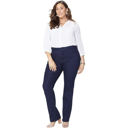 NYDJ womens Plus Marilyn Rinse Straight Jean, 26W