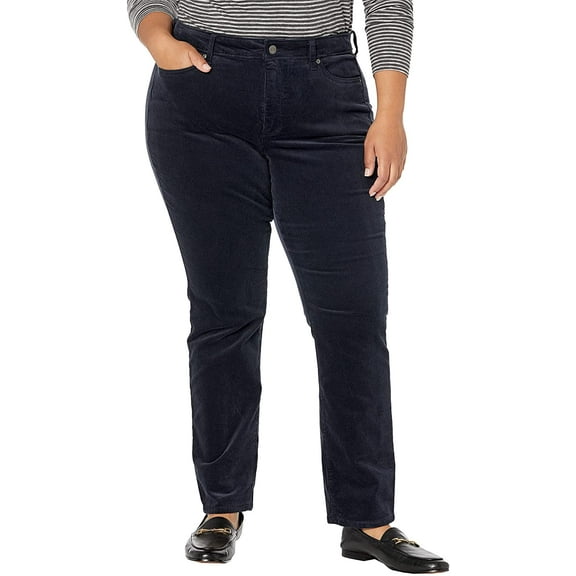 NYDJ Plus Size Marilyn Straight Jeans in Gilt 22 Gilt