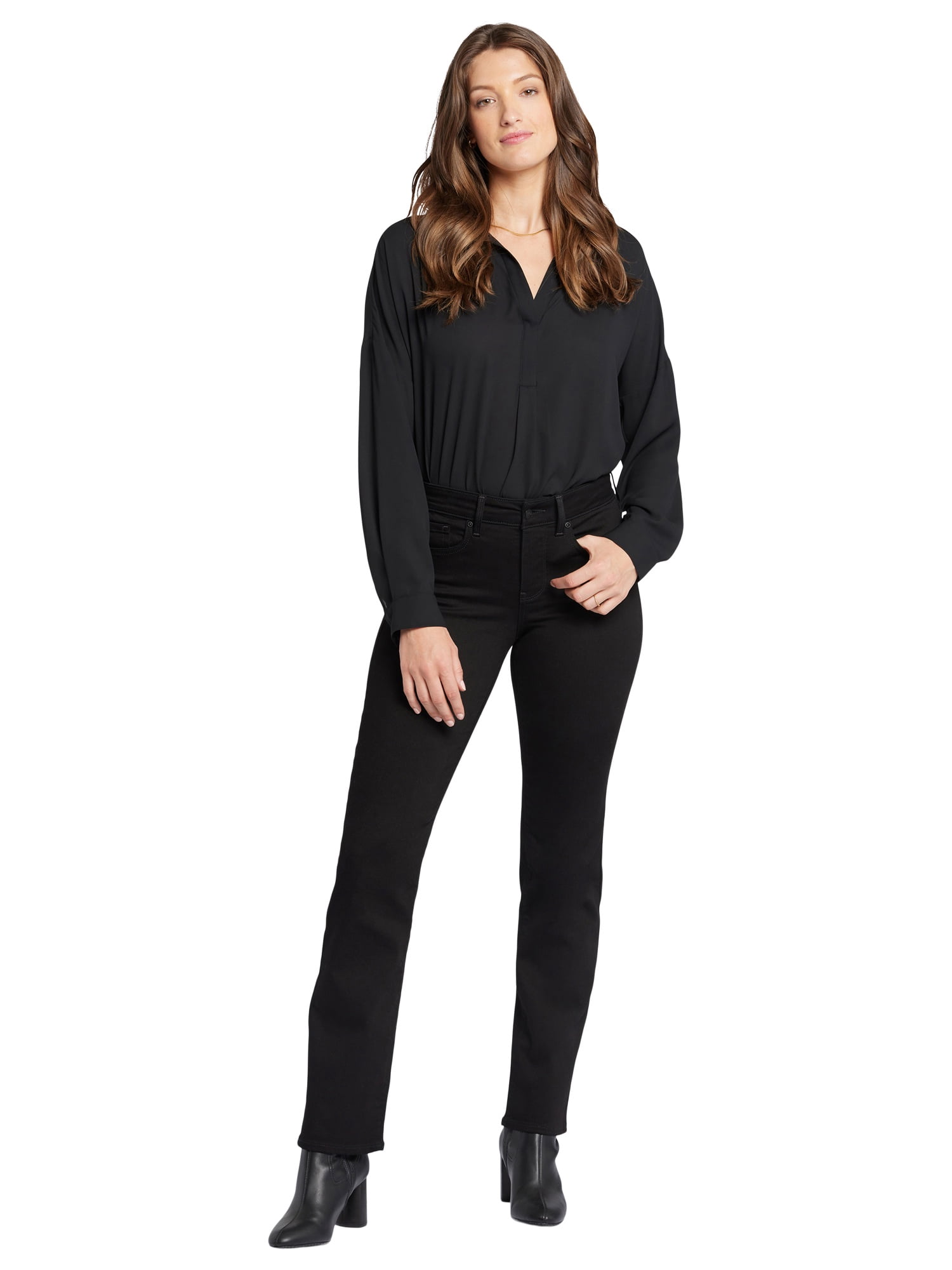 NYDJ Women’s, Women’s Petite, and Women’s Plus Marilyn Straight Jean, Sizes 2-24, featuring Lift Tuck® Technology