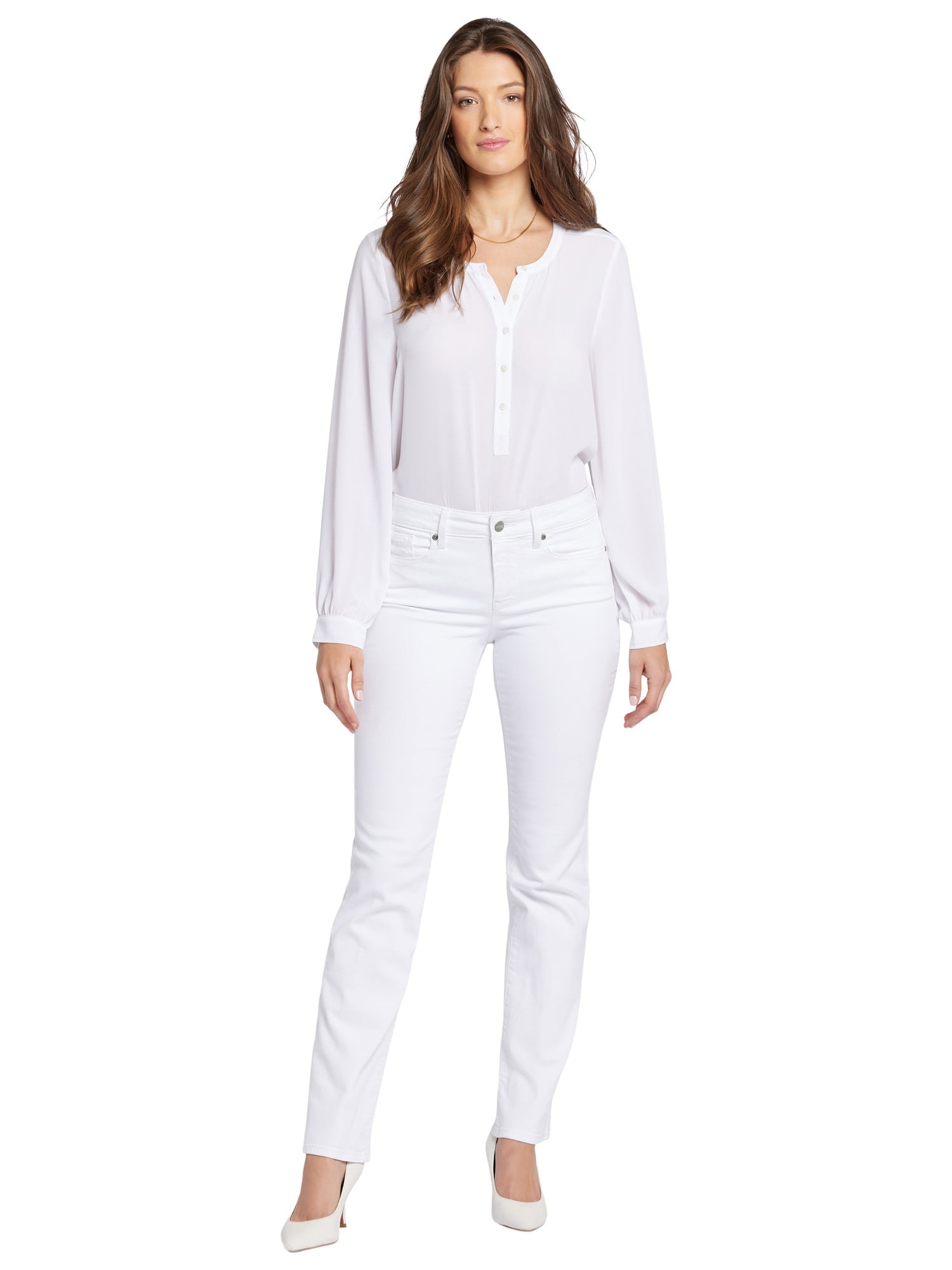 NYDJ Women’s, Women’s Petite, and Women’s Plus Marilyn Straight Jean, Sizes 2-24, featuring Lift Tuck® Technology