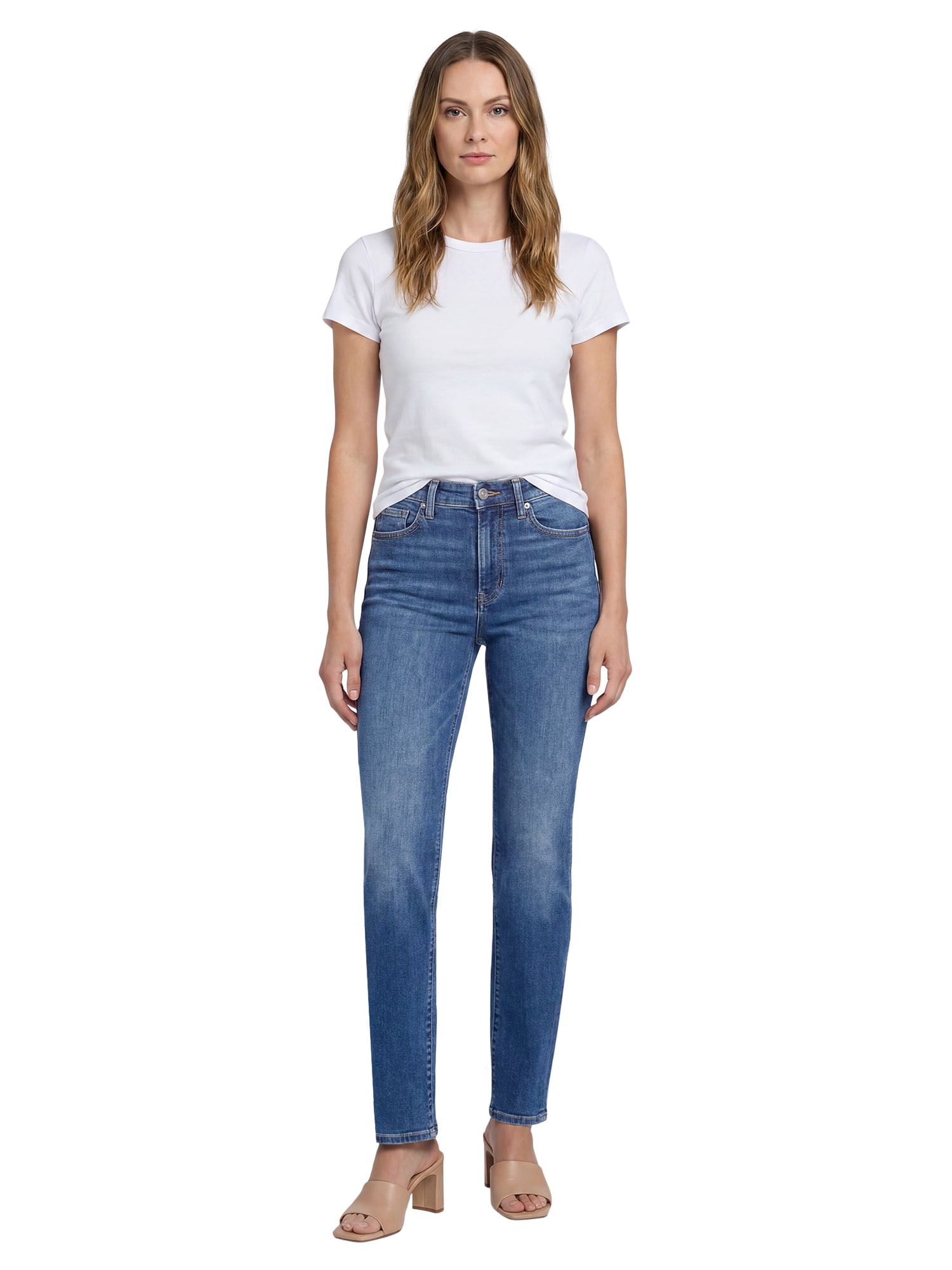 NYDJ Women’s, Women’s Petite, and Women’s Plus Marilyn Straight Jean, Sizes 2-24, featuring Lift Tuck® Technology