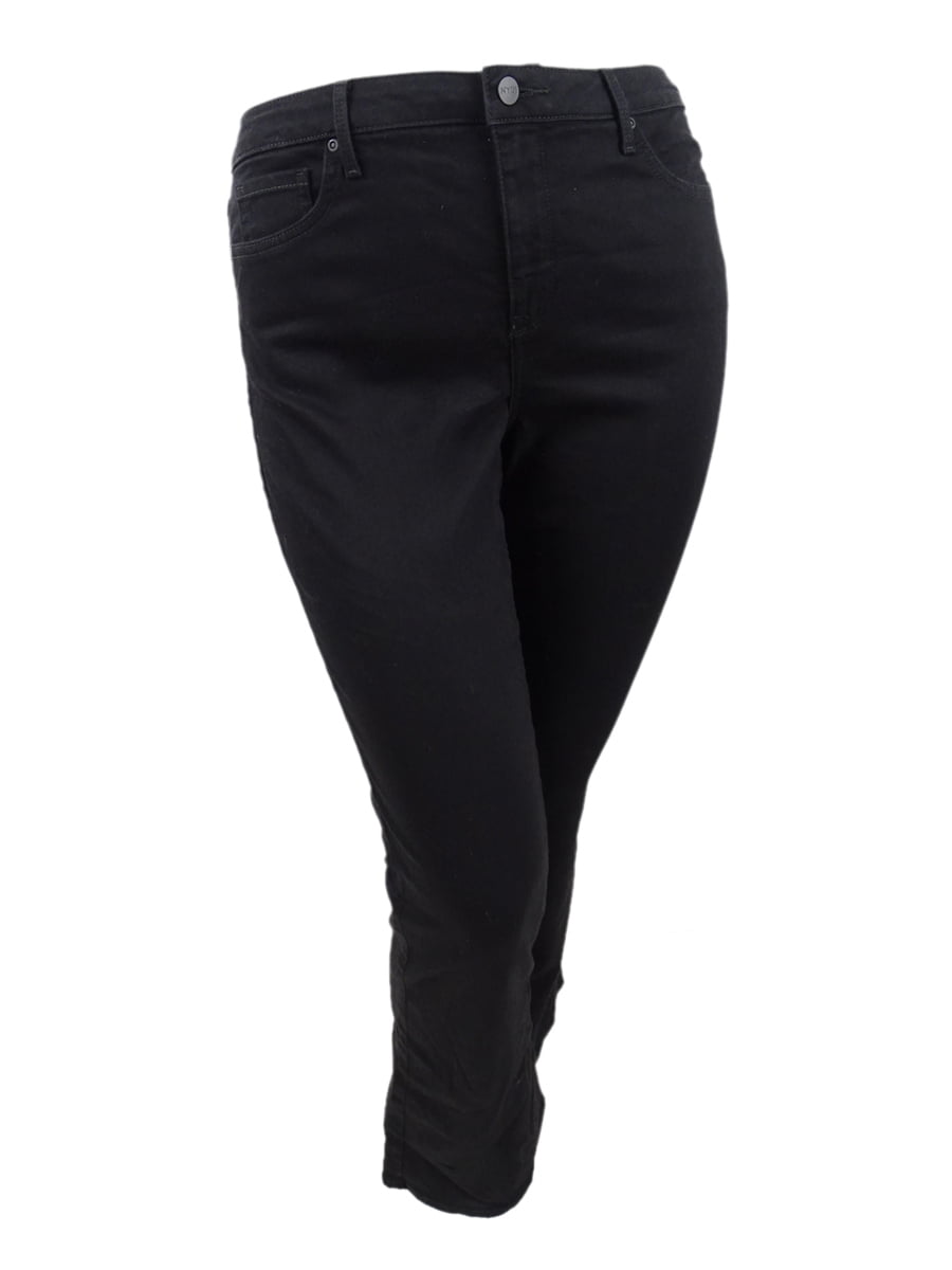NYDJ Women's Barbara Tummy-Control Bootcut Jeans (14, Black