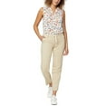 thumbnail image 1 of NYDJ Women's Relaxed Frayed Hem Pants Beige Size 0, 1 of 3