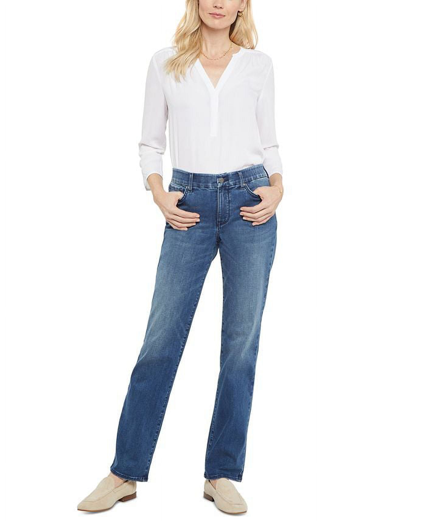 Classic Rhinestone Premium Women's Stretch Skinny Fit BLUE Denim Jeans Pants