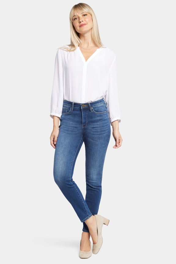 Womens Ami High Rise Skinny Straight Leg Jeans
