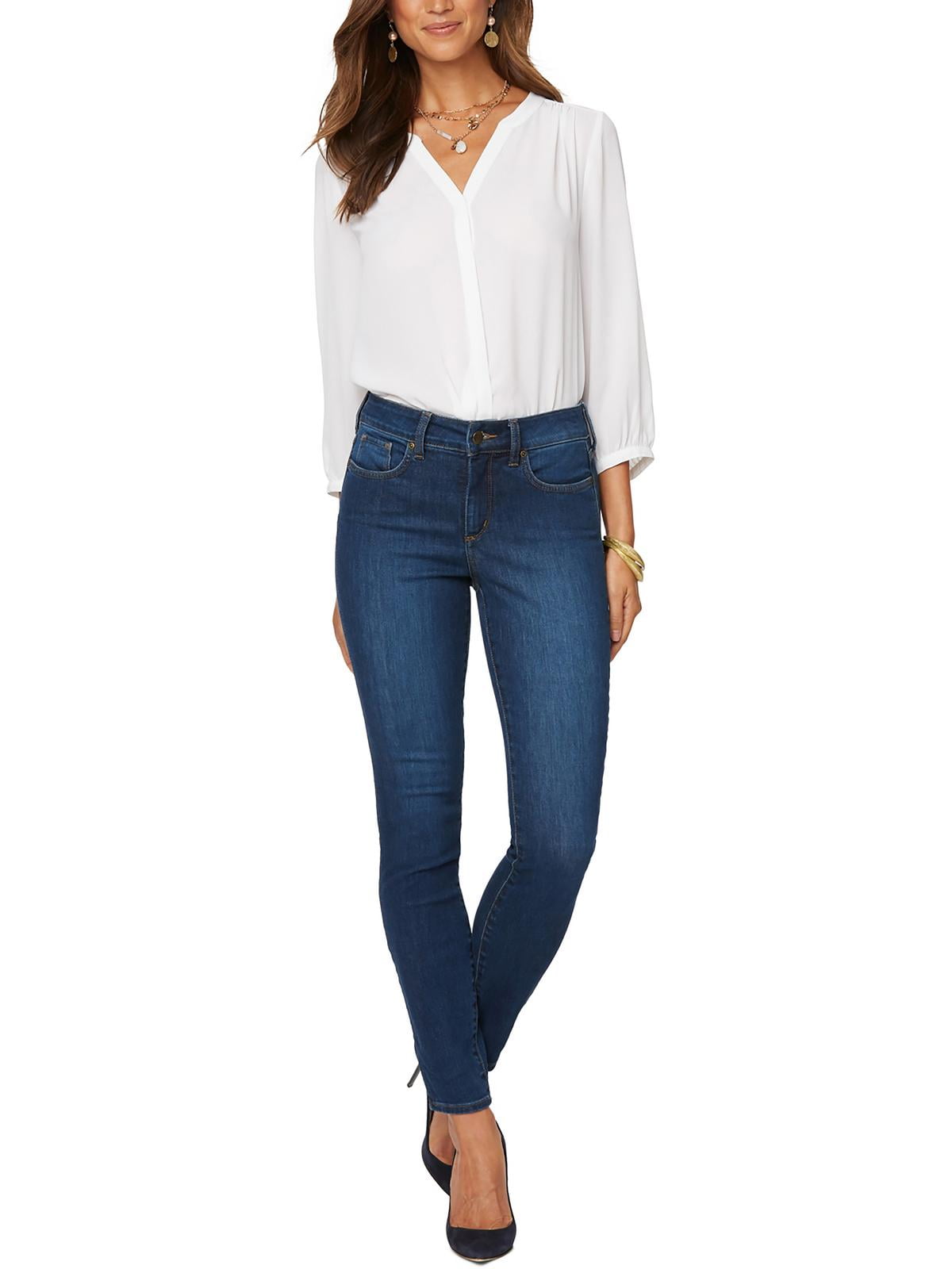 NYDJ Women's Ami Low Rise Dark Wash Skinny Jeans – Comfort Stretch Denim - View #6