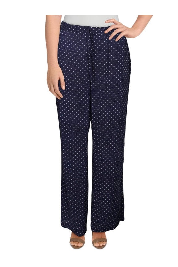 Womens Arab Printed Casual Pants Navy S