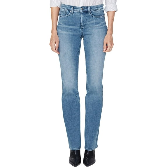 NYDJ Womens Barbara Denim Mid-Rise Bootcut Jeans