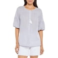 thumbnail image 1 of NYDJ Womens Boho Tie Neck Peasant Top, 1 of 2