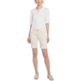 thumbnail image 1 of NYDJ Womens Ella High Rise Midi Denim Shorts, 1 of 3
